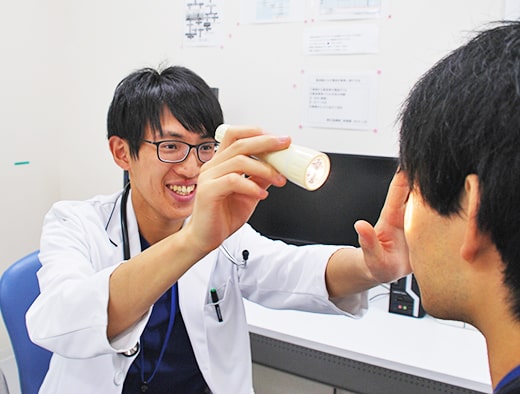 交流している様子