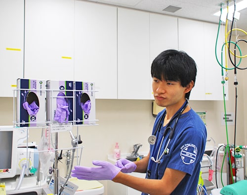 交流している様子